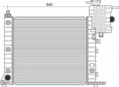 MAGNETI MARELLI 350213950000 -  Радиатор, охлаждение двигателя